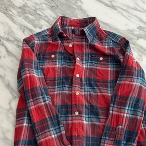 Polo by Ralph Lauren Kids Red and Blue Plaid Shirt